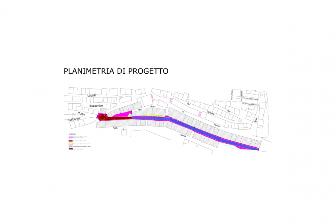 Sistemazione Stradale di Via Roma e Via Soprastazione Monteaguto Irpino (AV)